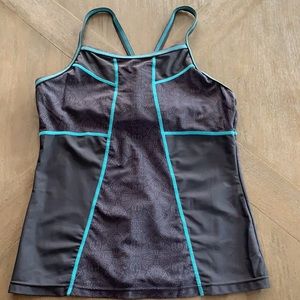 Athleta swim tankini top batik detail size M/L